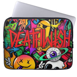 pochette de transport pour pc (deathwsh) laptop fodral