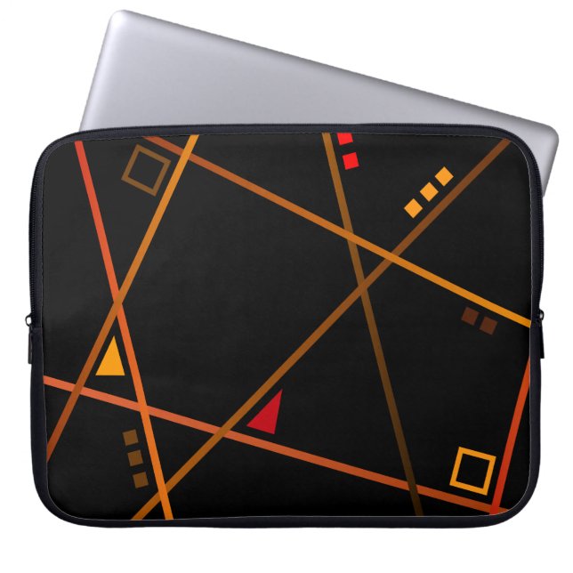 Pochette ordinateur - Modèle "Abstract geometry" Laptop Sleeve (Framsidan)