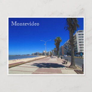 pocitos rambla montevideo vykort