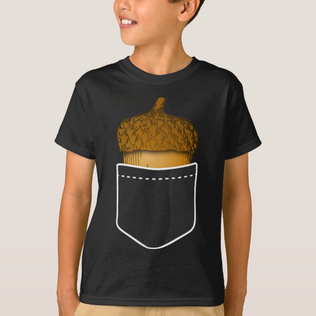 Pocket Acorn - Oak Nöt Fall Plants Nature Tee (Framsida)