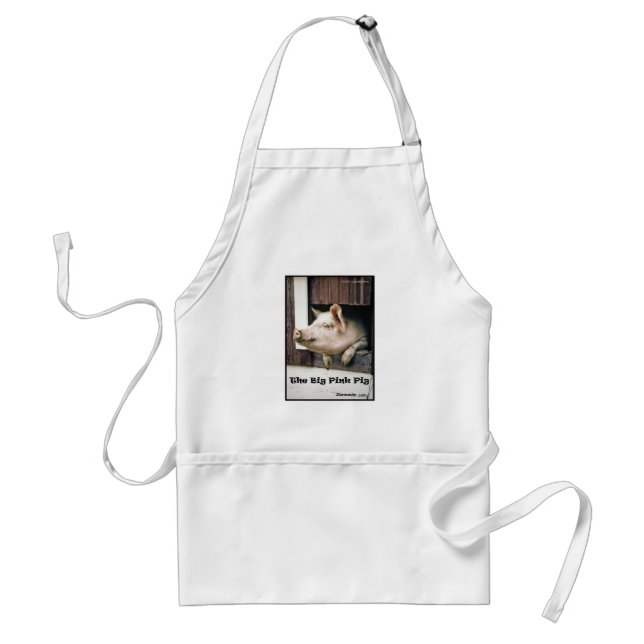 Pocket Apron Rosa Gris Förkläde (Framsidan)
