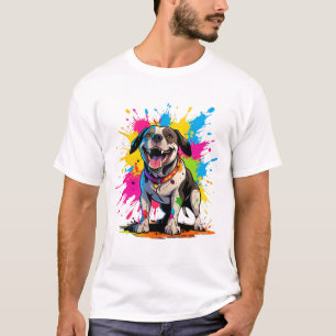 Pocket Bully Anpassningsbar T Shirt for Bulldog Dj