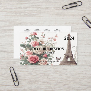 Pocket Calendar 2024 - Paris Visitkort