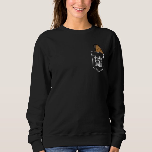 Pocket Capybara Rodent Animal OK Pull Up Capy  1 T Shirt (Framsida)