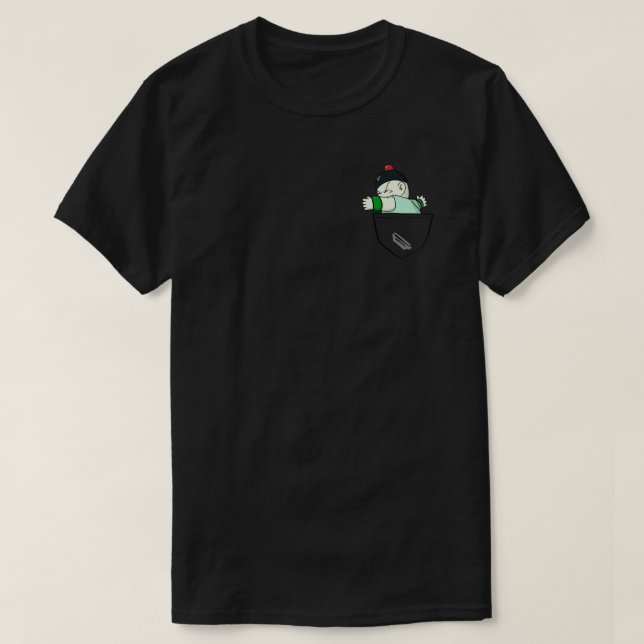 Pocket Chiaotzu Tri-blend T-Shirt (Design framsida)