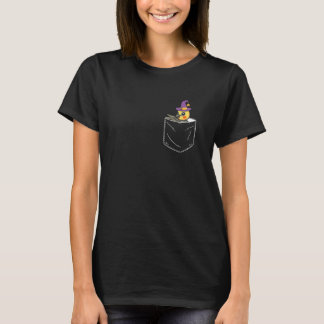 Pocket Cockatiel Witch Pumpkin Halloween Bird Ani T Shirt