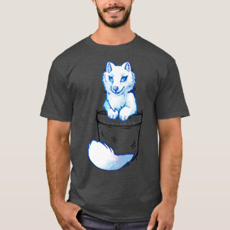 Pocket Cute Arctic Fox T Shirt