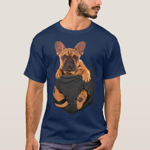 Pocket Cute Bulldog Puppy i Pocket T Shirt