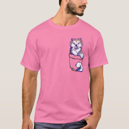 Pocket Cute Canadian Eskimo Puppy Hund T Shirt