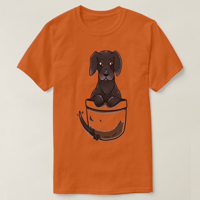 Pocket Cute Great dane Hund T Shirt (Design framsida)