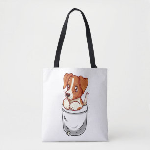 Pocket Cute Jack Russell Terrier Tygkasse