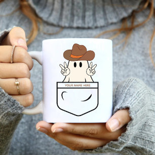 Pocket Cute Little Westernare Cowgirl Funny Boo Gh Kaffemugg