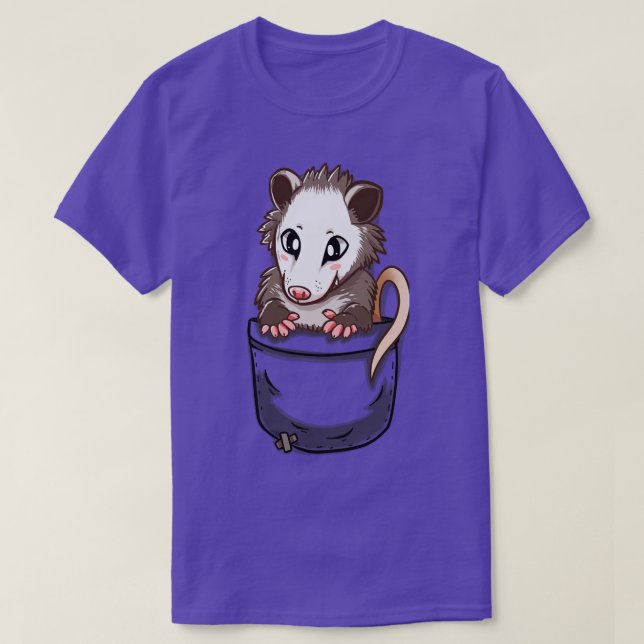 Pocket Cute Opossum T Shirt (Design framsida)