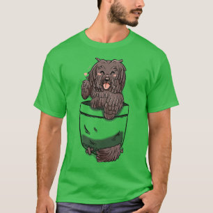 Pocket Cute Puli Hund T Shirt