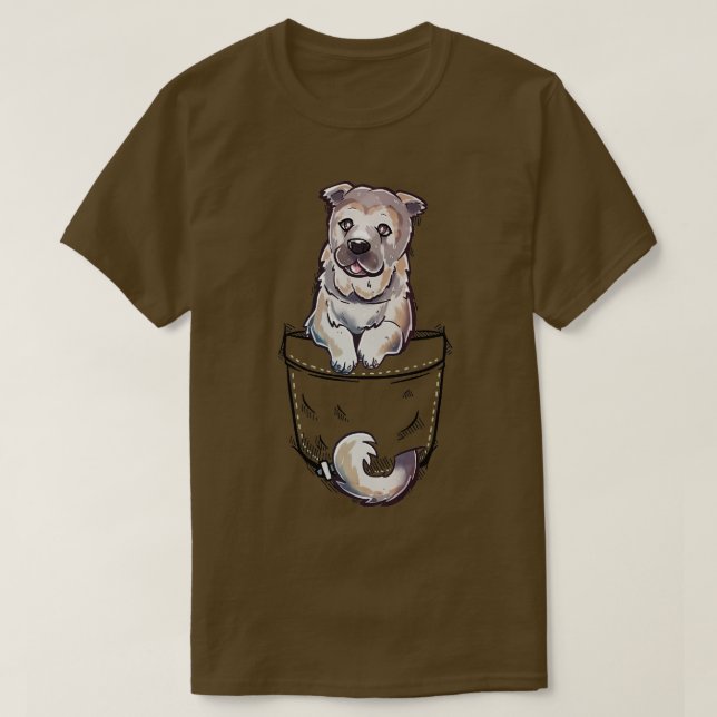 Pocket Cute Sarabi Mastiff Hund T Shirt (Design framsida)