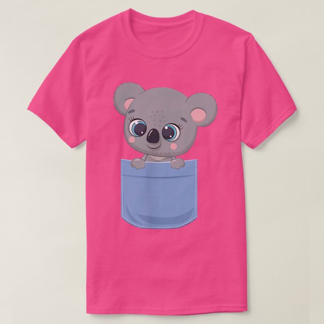 Pocket Cuties - Koala Bear - Pocket Pets - Kawaii T Shirt (Design framsida)