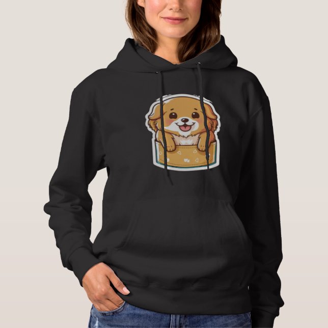 Pocket Dog Golden Retriever Dog in your Pocket T Shirt (Framsida)