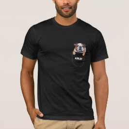 Pocket English Bulldog puppy söt hund T-Shirt