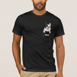 Pocket Fransk Bulldog puppy söt hund T Shirt