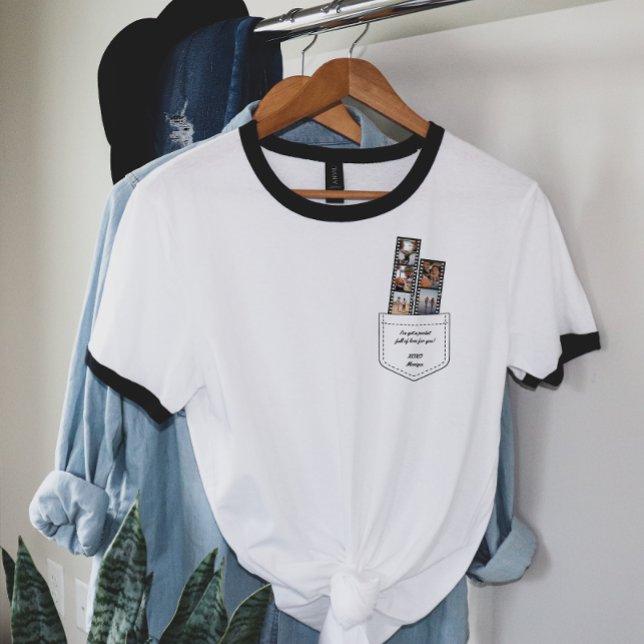 Pocket Fullt av Kärlek Valentine Photo Film Strip T Shirt (Skapare uppladdad)