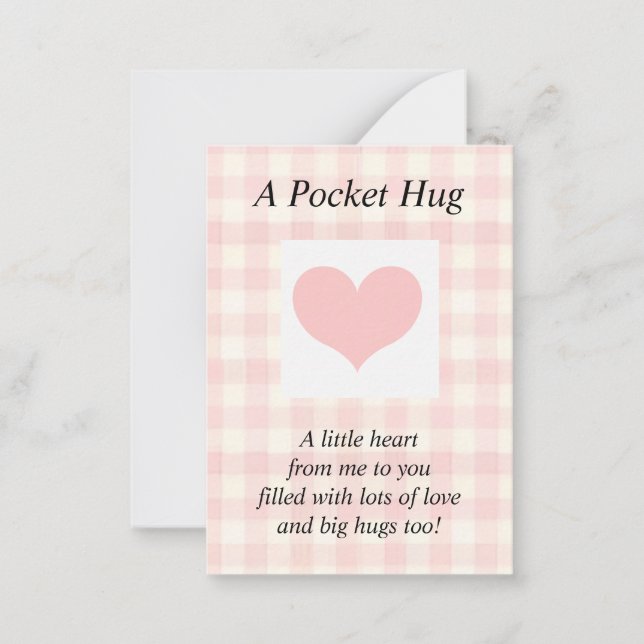 Pocket hug mini Note Card Anteckningskort (Framsida)