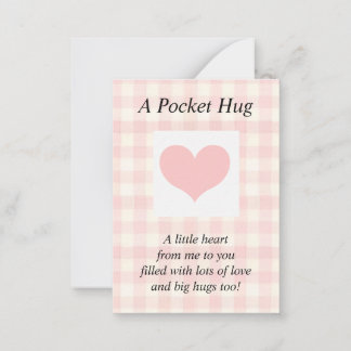 Pocket hug mini Note Card Anteckningskort