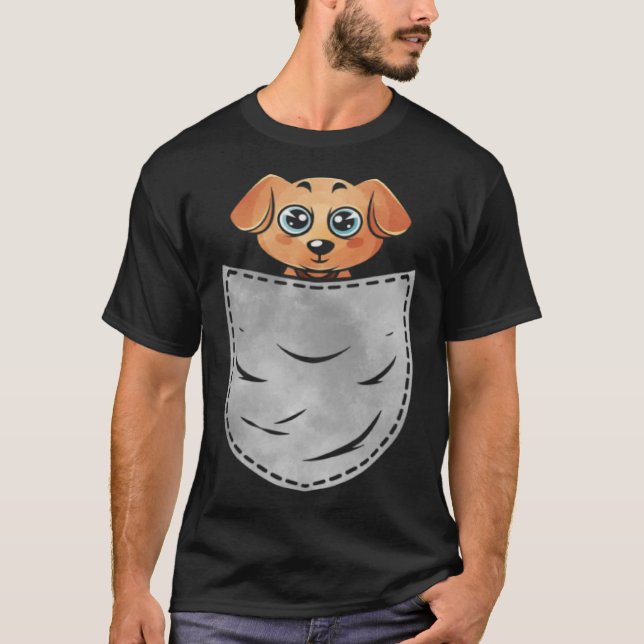 Pocket Hund Animal in your Pocket Labrador Hund T Shirt (Framsida)