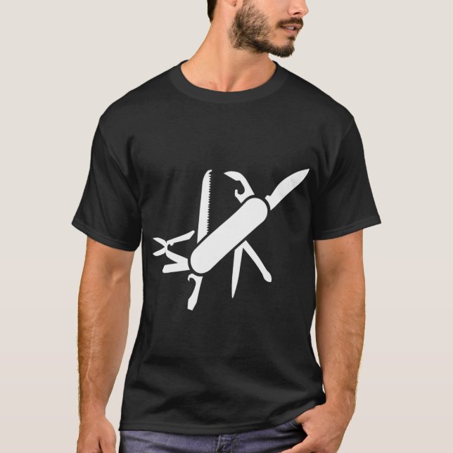Pocket knivar t shirt (Framsida)