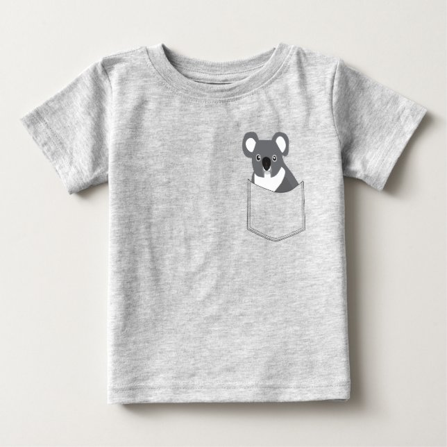 Pocket Koala T Shirt (Framsida)