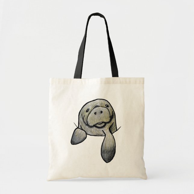 Pocket Manatee KiniArt Bag Tygkasse (Framsidan)