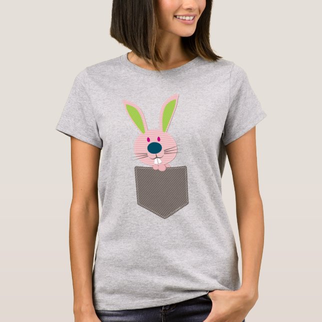 POCKET PALS: Bunny Rabbit 1 Tee Shirt (Framsida)