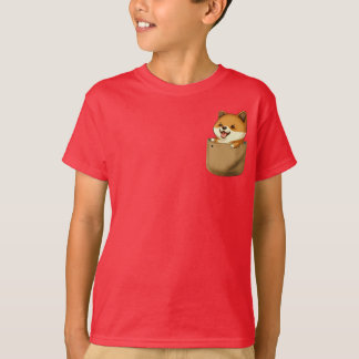 Pocket Pals för barn - Shiba Inu Edition T Shirt