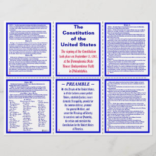 Pocket Pamphlet i USA:s konstitution / bokmärke