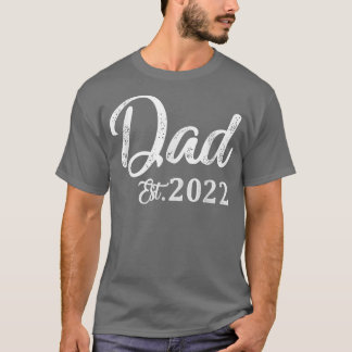 Pocket Pappa Est 2022 Fars dag befordrad till papp T Shirt
