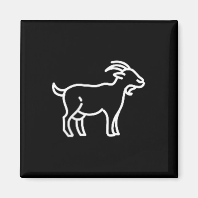 Pocket Patch Badge Apparel Co. Goat Animal Bad Magnet (Framsidan)