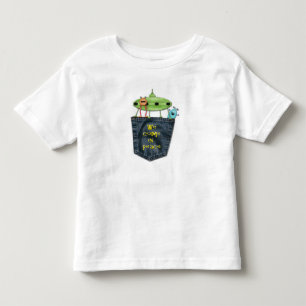 Pocket Peek-a-Boo - Vi Kom in Peace Utomjordingar T Shirt