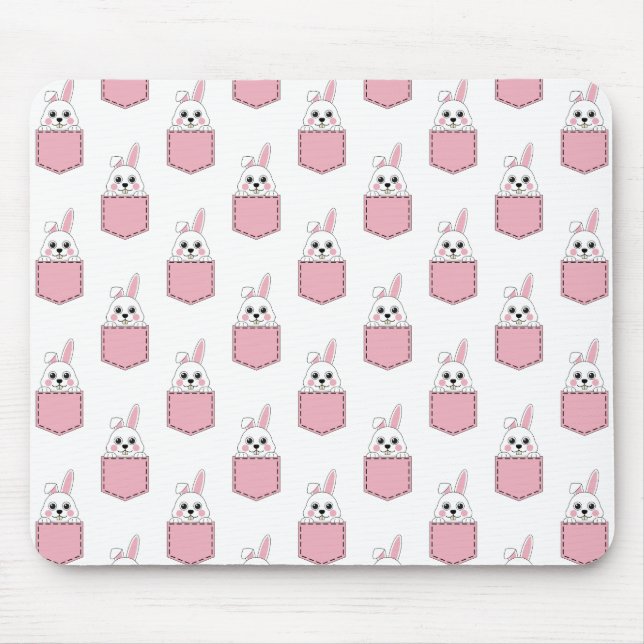 Pocket Pet Bunny Mönster Musmatta (Framsidan)