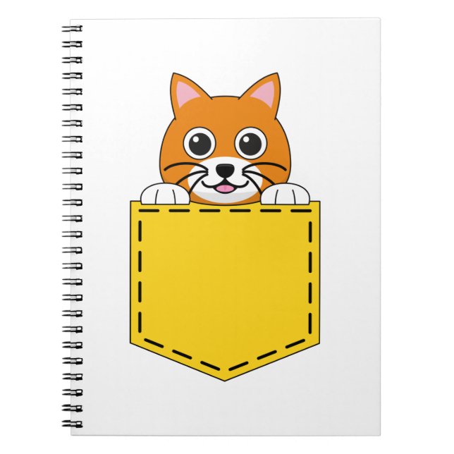 Pocket Pet Cat Anteckningsbok (Framsidan)