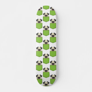 Pocket Pet Hund Mönster Mini Skateboard Bräda 18,5 Cm