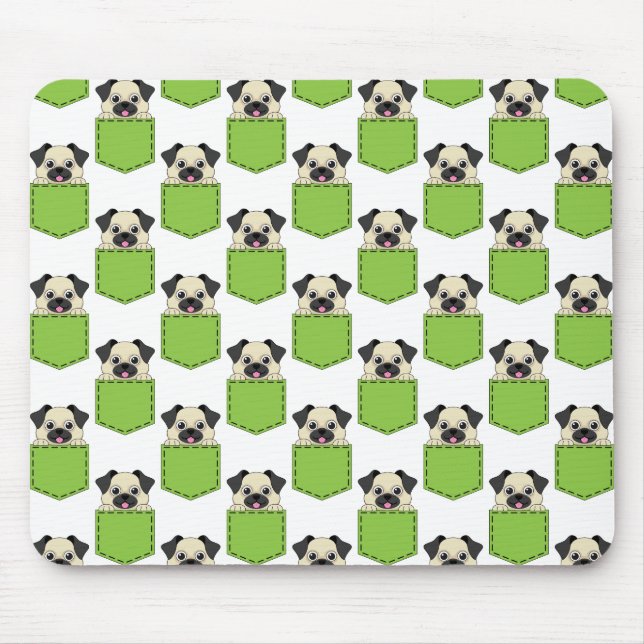 Pocket Pet Hund Mönster Musmatta (Framsidan)