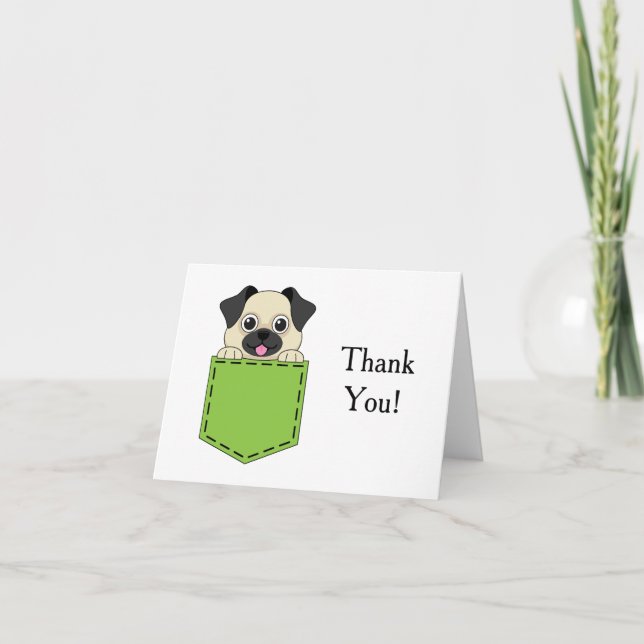 Pocket Pet Hund Personalize Tack Kort (Framsida)