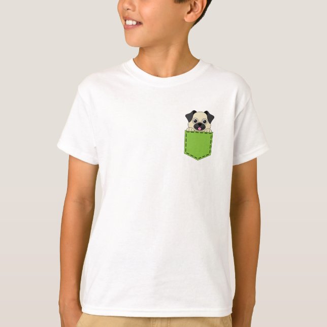 Pocket Pet Hund T Shirt (Framsida)