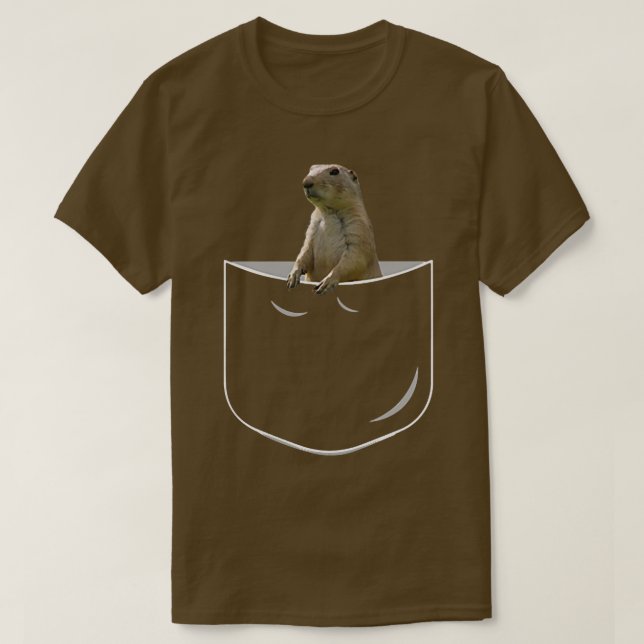 Pocket Prairie Dog, Funny Prairie Dog In Pocket  T Shirt (Design framsida)