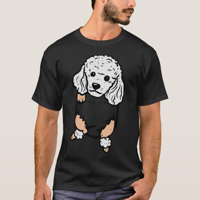 Pocket Pudel Feet Cute Mini Leksak Pet Hund älskar T Shirt (Framsida)