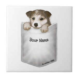 Pocket Puppy Hund Kakelplatta