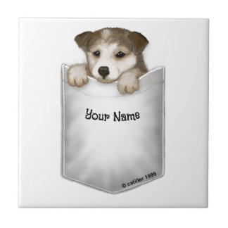Pocket Puppy Hund Kakelplatta