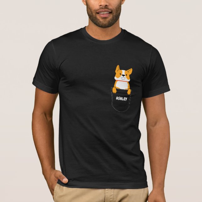 Pocket Shiba Inu puppy söt hund T Shirt (Framsida)