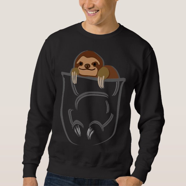 Pocket Sloth 45 Lång Ärmad Tröja (Framsida)