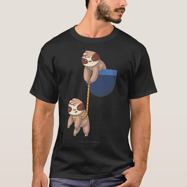 Pocket Sloths T Shirt (Framsida)