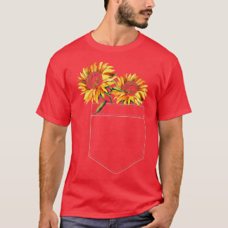 Pocket Solros Florist Garden Enthusiast T Shirt